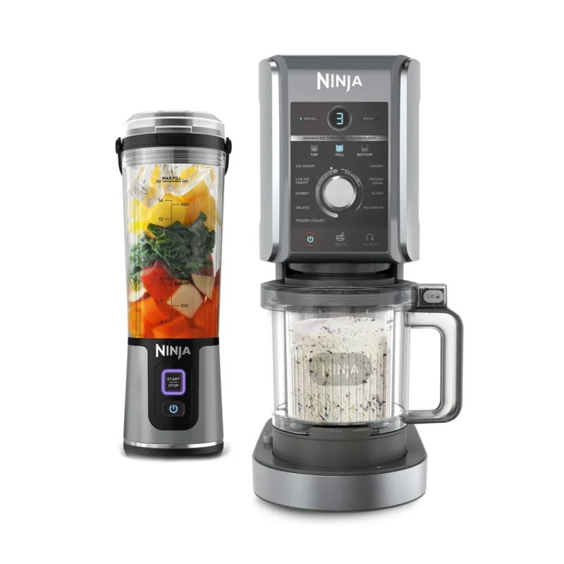Ninja CREAMi Deluxe 10-en-1 Machine à glace et Blender portable sans fil Ninja Blast